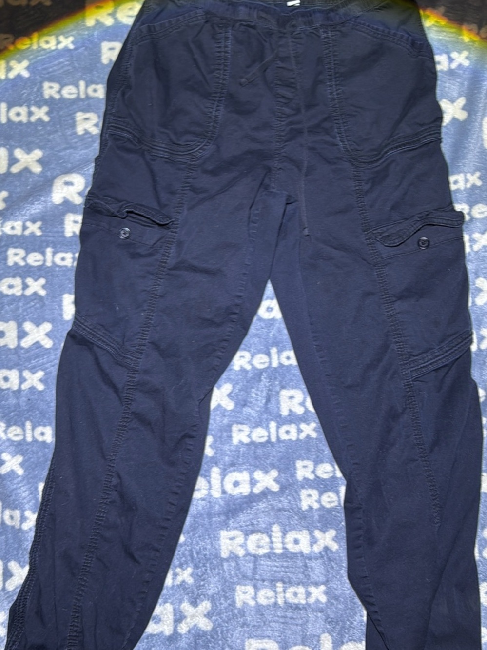 UNIONBAY Women’s XL Dark Navy Cargo Pants